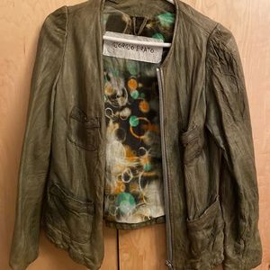 Buttery soft green leather jacket